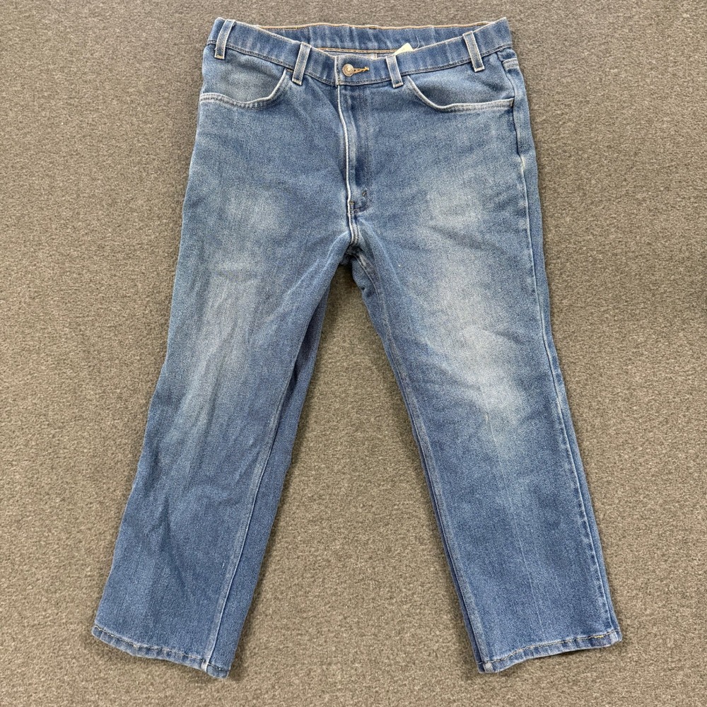 Vintage Levis Orange Tab Jeans Mens 36x36 Blue Good Straight Leg Denim